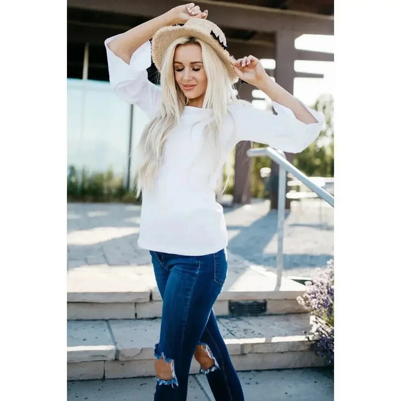 Sign Here The Jenny Top White Size XL - Picture 2 of 9